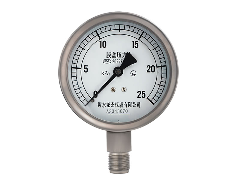 膜盒压力表