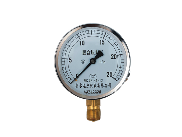 膜盒压力表